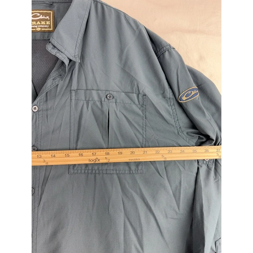 Drake Shirt Mens XL Long Sleeve SolShield Vented Fishing‎ Outdoor Performance